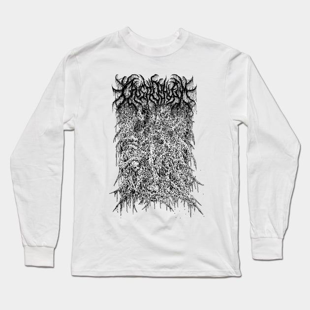 Caustic Phlegm - Putrefying Flesh Long Sleeve T-Shirt by CHESTCRUSH